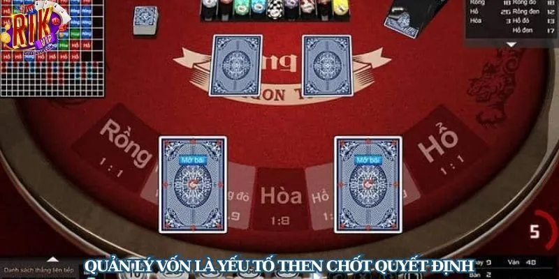 Quản lý tốt vốn chơi khi tham gia tựa game cược Rồng Hổ 
